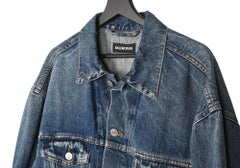 Balenciaga Men Jacket  Denim Size 44/XLarge, S1449