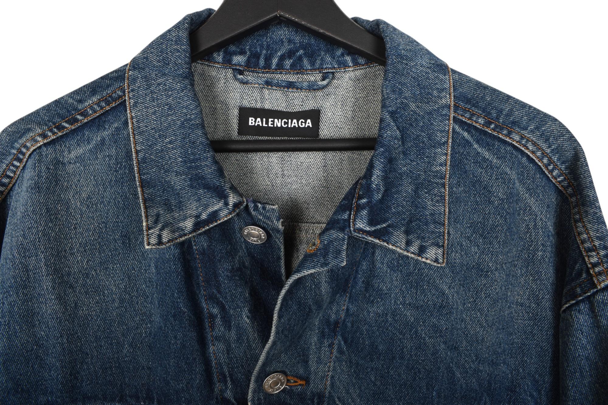 Chaqueta Balenciaga Hombre  Denim Talla 44/XLarge, S1449 en venta 1