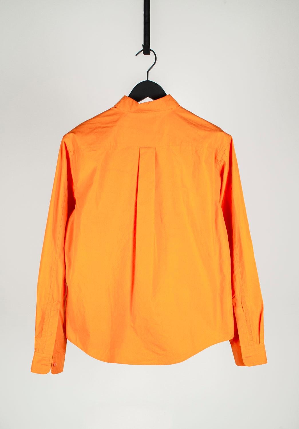 Balenciaga Uomo Camicia Casual Arancione Taglia 42/Large, S1036 in vendita 1