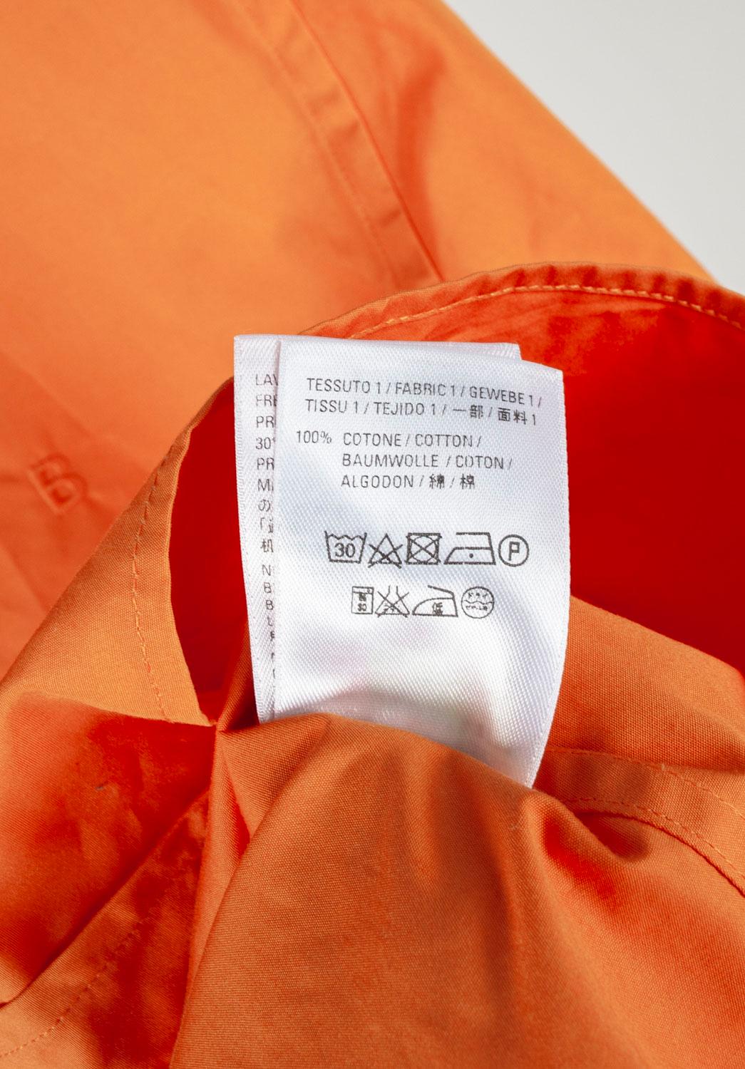 Balenciaga Uomo Camicia Casual Arancione Taglia 42/Large, S1036 in vendita 4