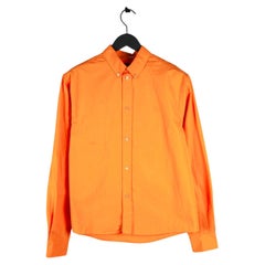 Balenciaga Hommes Chemise Casual Orange Taille 42/Large, S1036