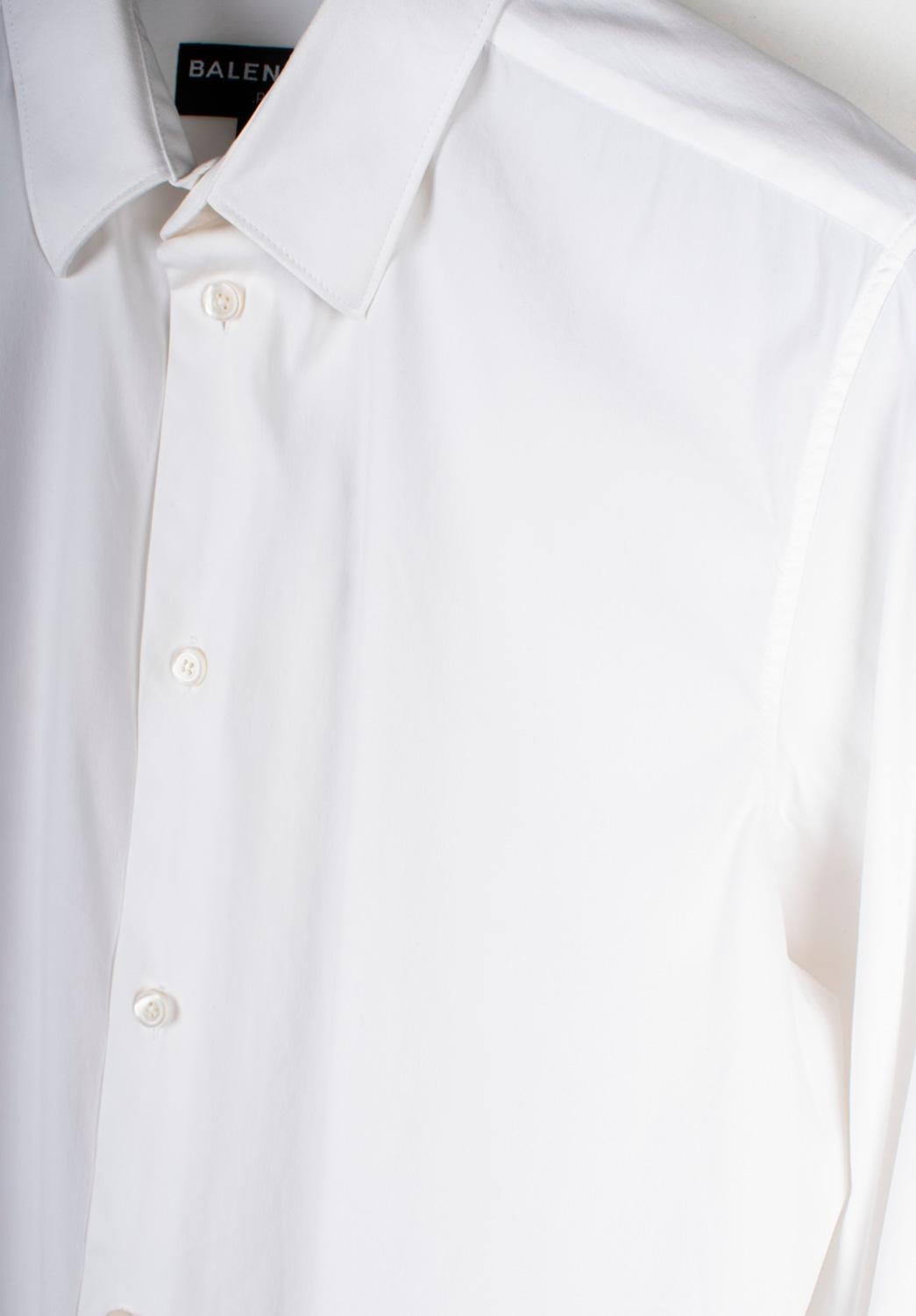 Balenciaga Hombre Camisa Vestido Formal Talla 40-M/L, S1500 Gris en venta
