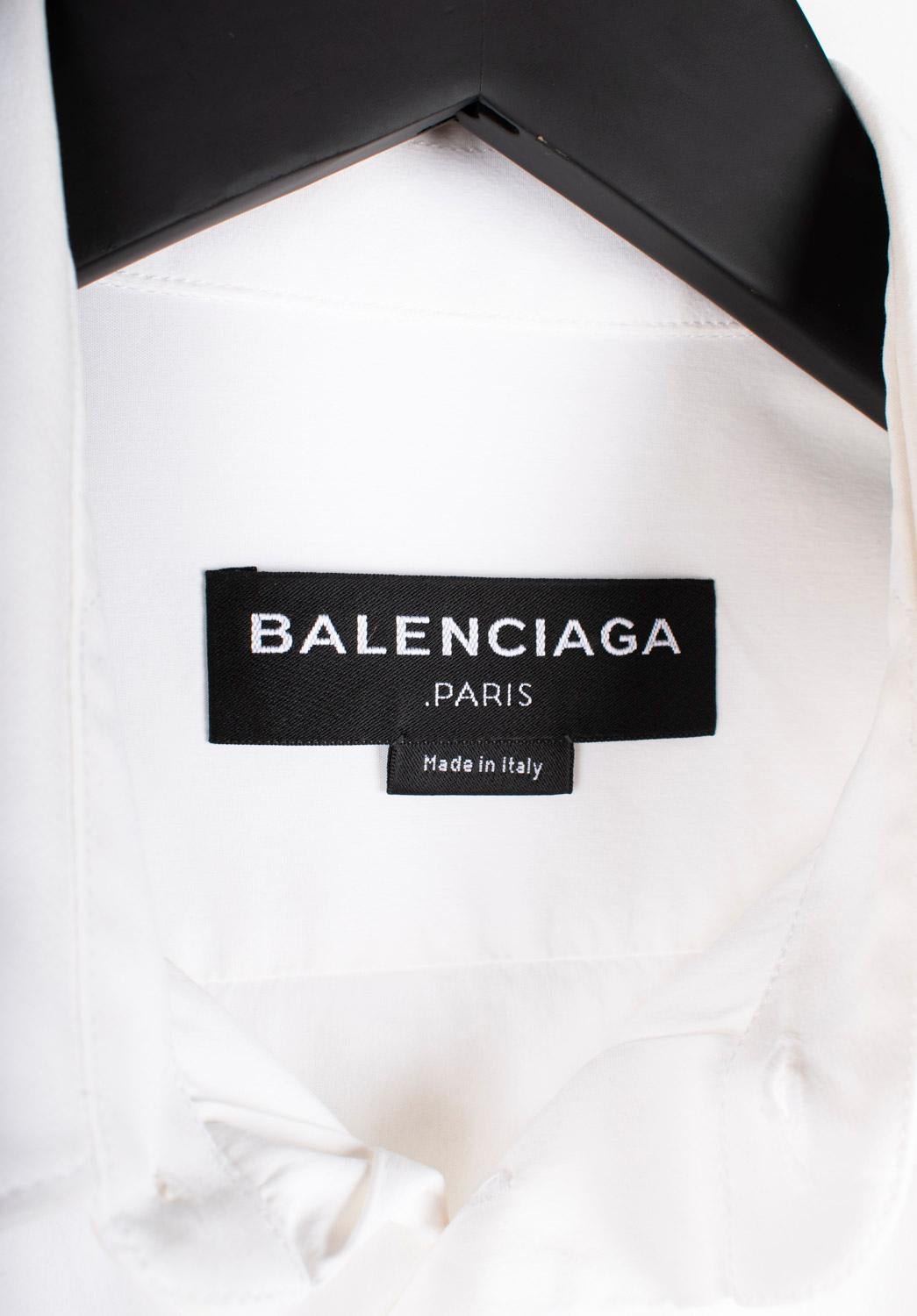 Balenciaga Hombre Camisa Vestido Formal Talla 40-M/L, S1500 en venta 1