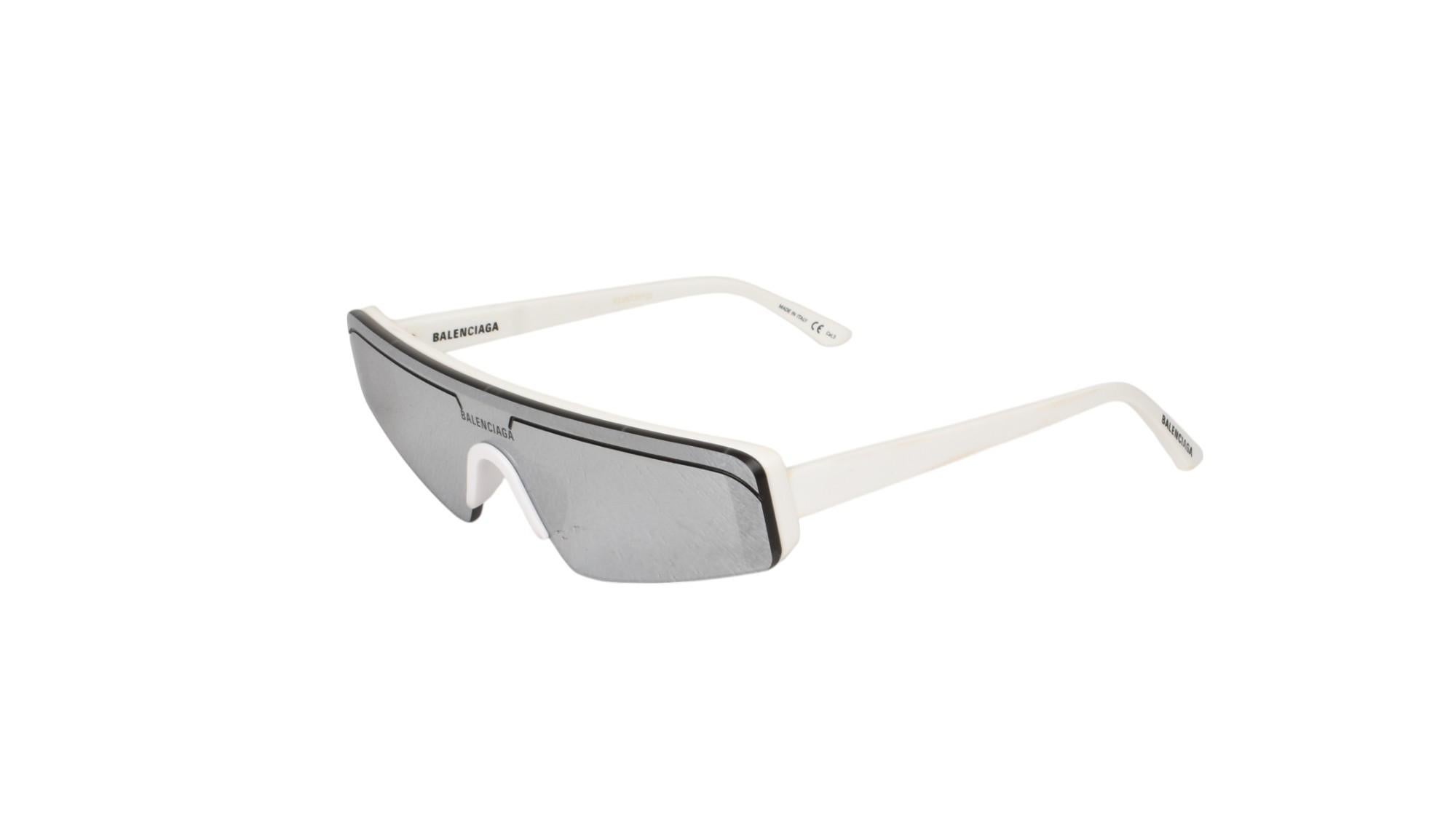De los hombres Balenciaga Gafas de Sol Hombre Escudo Retro Espejadas BB0003S, S1413 en venta