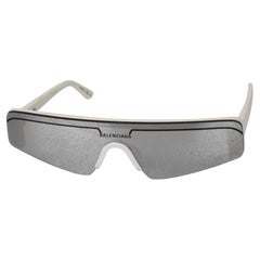 Balenciaga Männer Sonnenbrille Schild verspiegelte Retro BB0003S, S1413