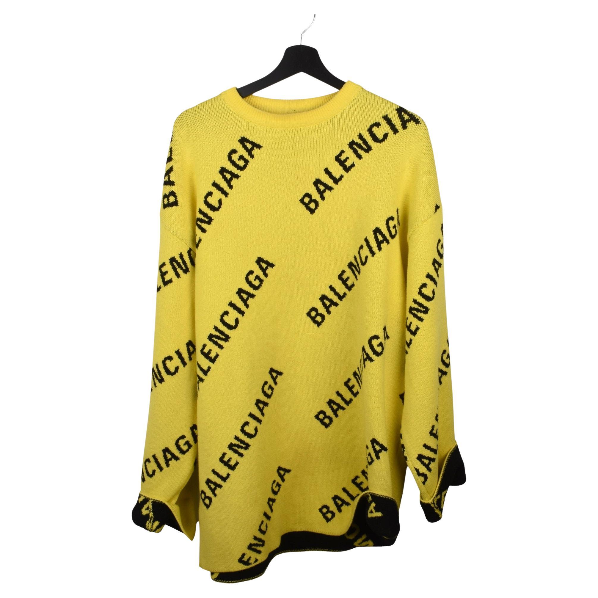 Balenciaga Men Sweater Heavy Knit Oversized Size S-fits XL, S1796