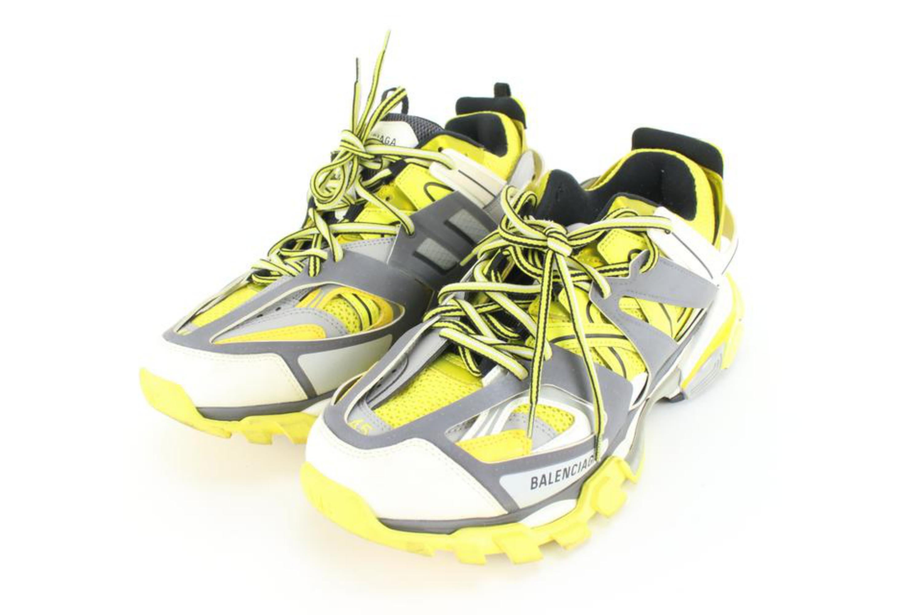 Balenciaga Men's 12 US Yellow x Grey Track Sneaker 33ba517s 5