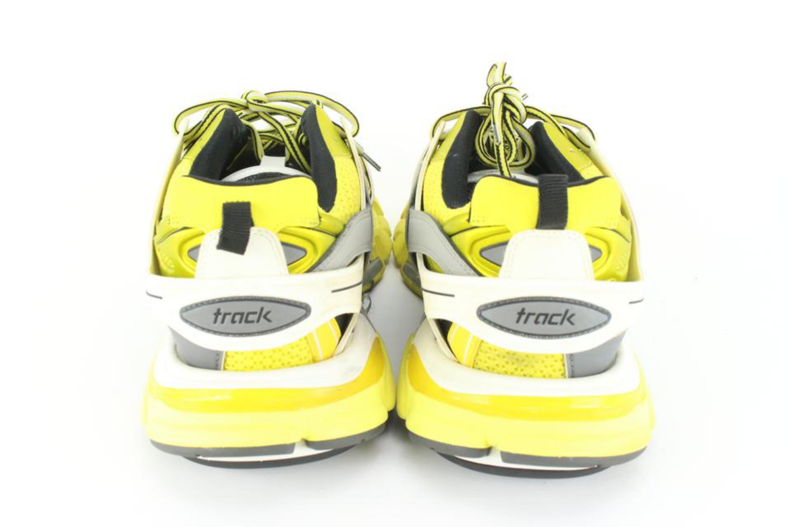 Balenciaga Men's 12 US Yellow x Grey Track Sneaker 33ba517s 1