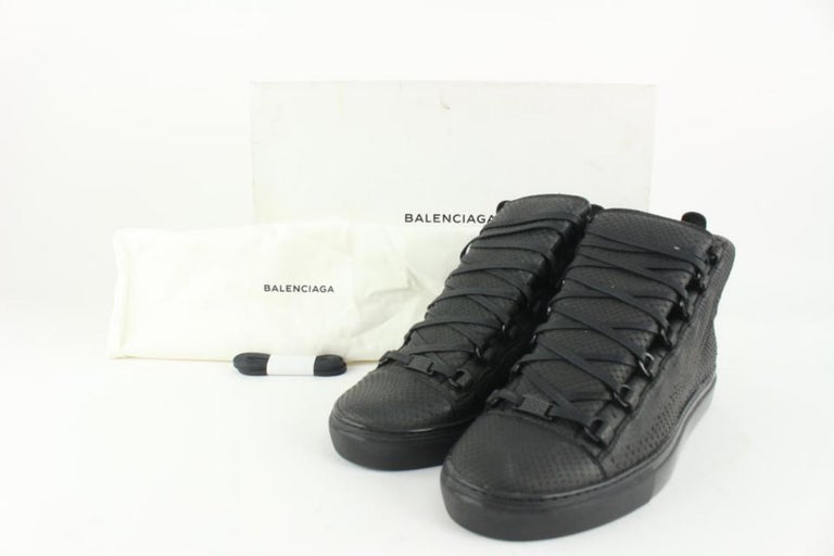 Balenciaga Men's 43 Deadstock Black Python Arena Sneaker 1210ba34 For Sale  at 1stDibs
