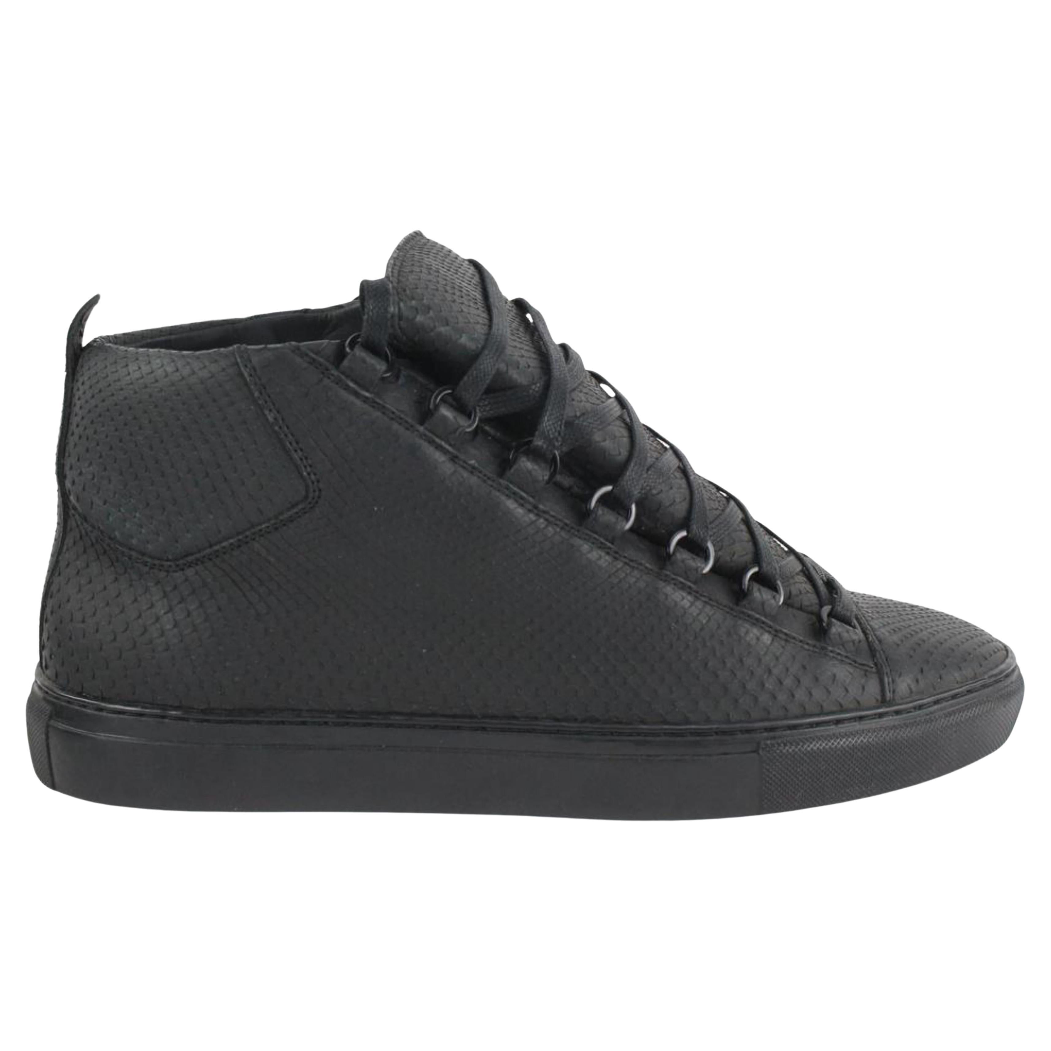 Balenciaga Men's 43 Deadstock Black Python Arena Sneaker 1210ba34 For Sale  at 1stDibs | balenciaga shoes men sale, balenciaga size 43 in us, 43 shoe  size in us men's