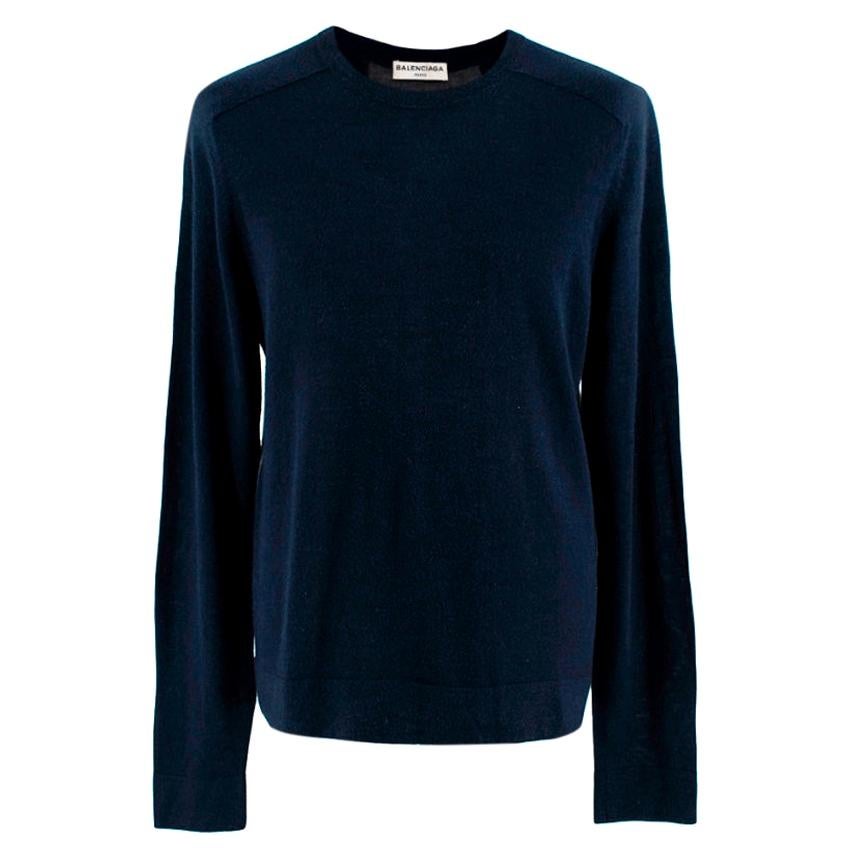 balenciaga sweatshirt navy
