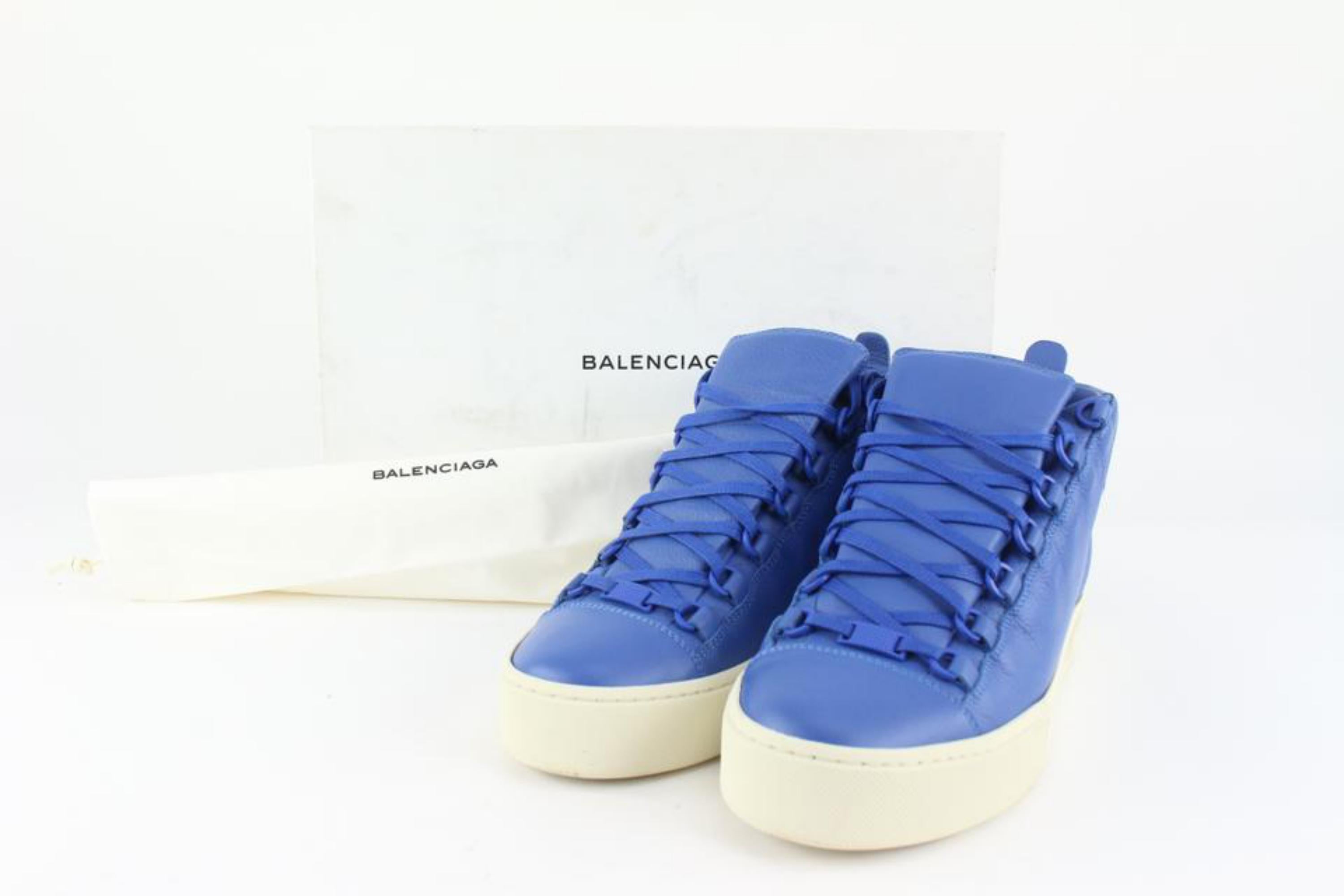 Balenciaga Men's Size 40 Electric Blue Arena Sneaker 129ba6 For Sale 5