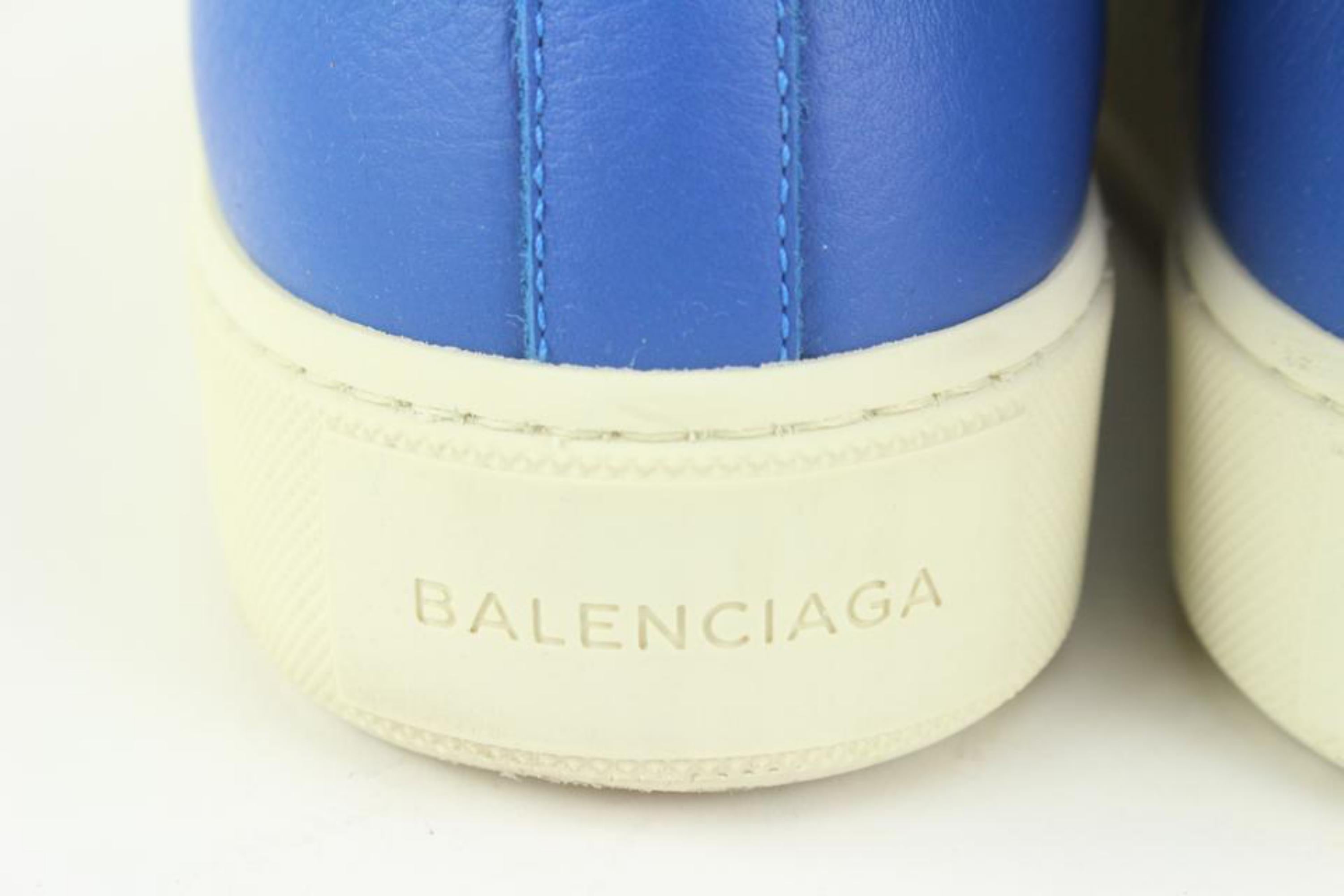 Balenciaga Men's Size 40 Electric Blue Arena Sneaker 129ba6 In Excellent Condition For Sale In Dix hills, NY