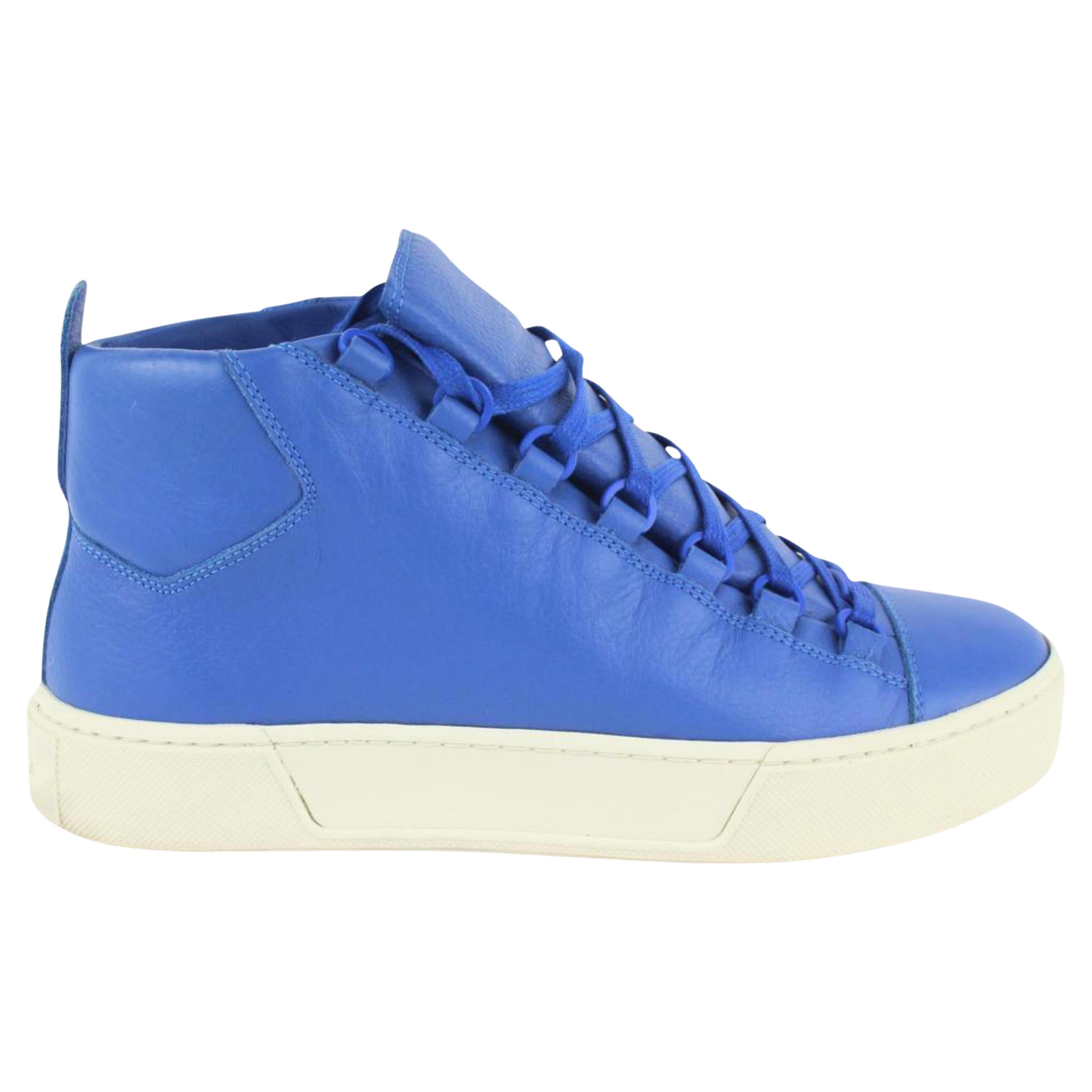 Balenciaga Men's Size 40 Electric Blue Arena Sneaker 129ba6 For Sale at  1stDibs