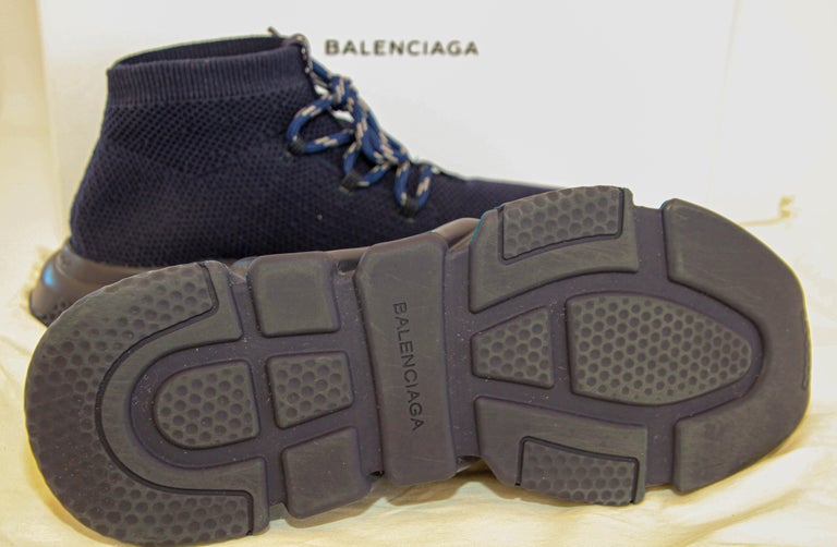 Balenciaga Unisex Speed Mesh Sneakers Dark Blue Size 42 EU  display picture 1