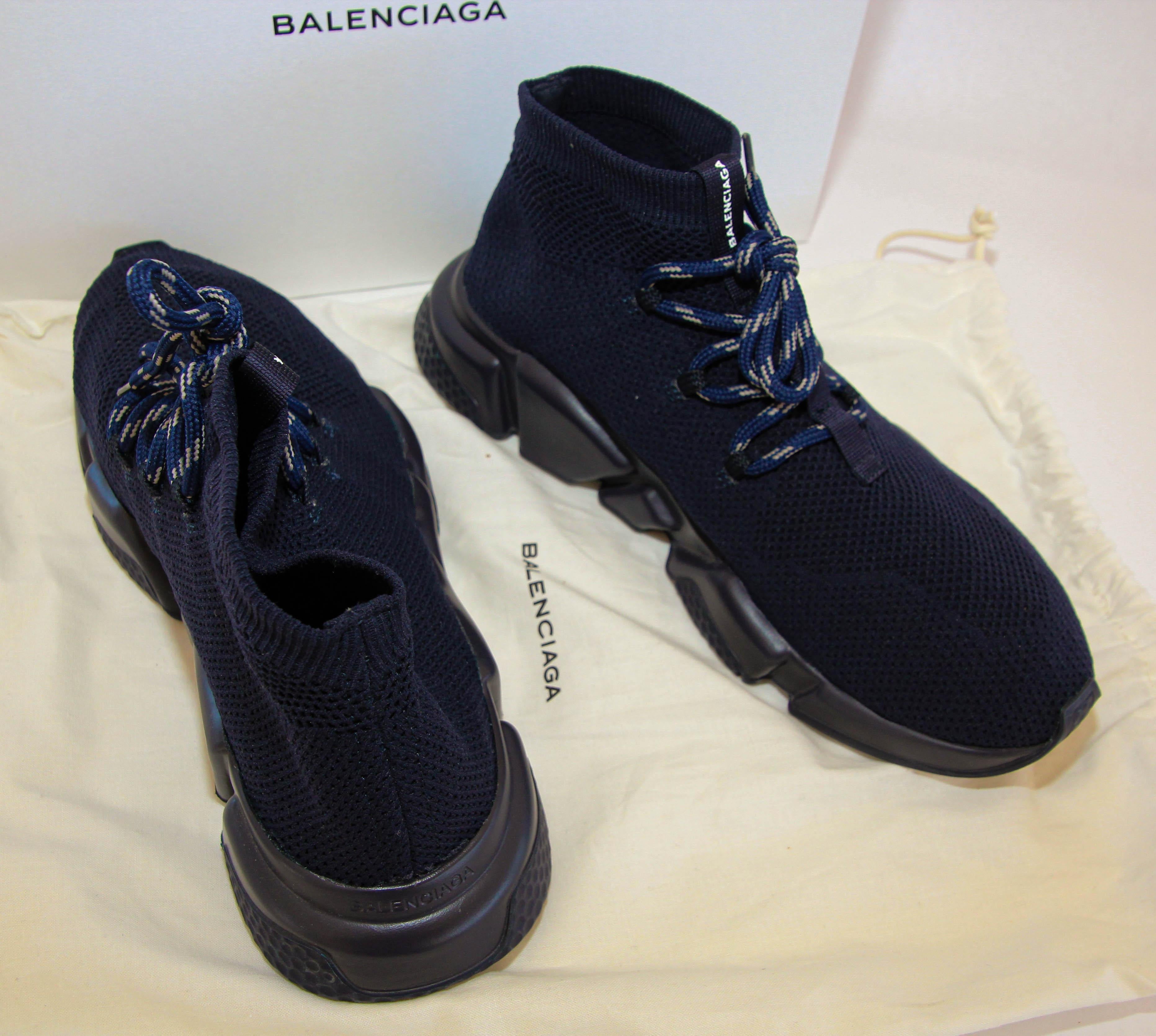 Women's or Men's Balenciaga Men's Speed Mesh Sneakers Size 42 For Sale