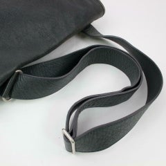 Balenciaga Messenger Reporter City Arena Flap Utility 870756 Black Leather Cross