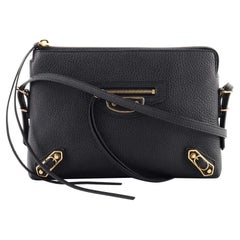 Balenciaga Metallic Edge Zip Crossbody Bag Leather Small