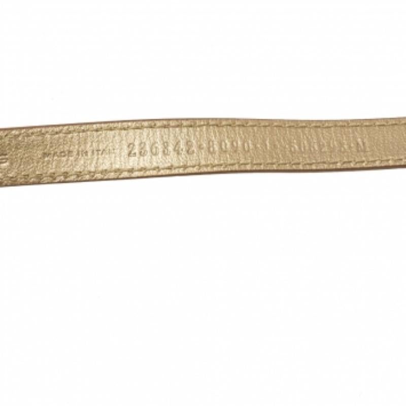 Balenciaga Metallic Gold Leather Triple Tour Arena Bracelet M For Sale 2