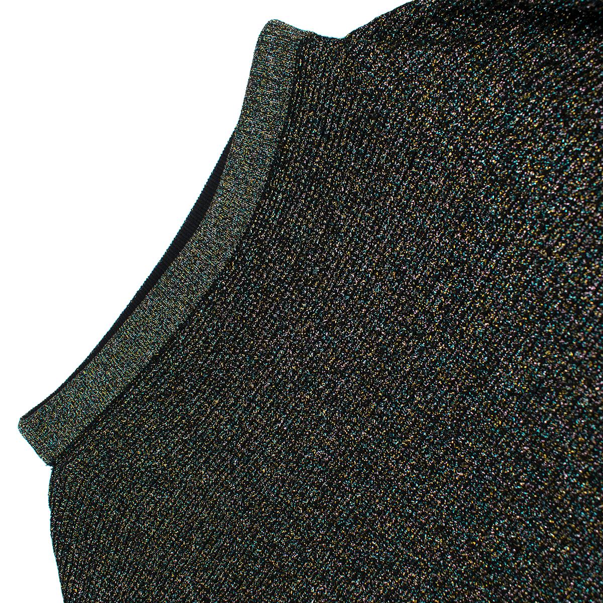 Balenciaga Metallic Knit Cropped Sweater and Skirt Set Size: S 2
