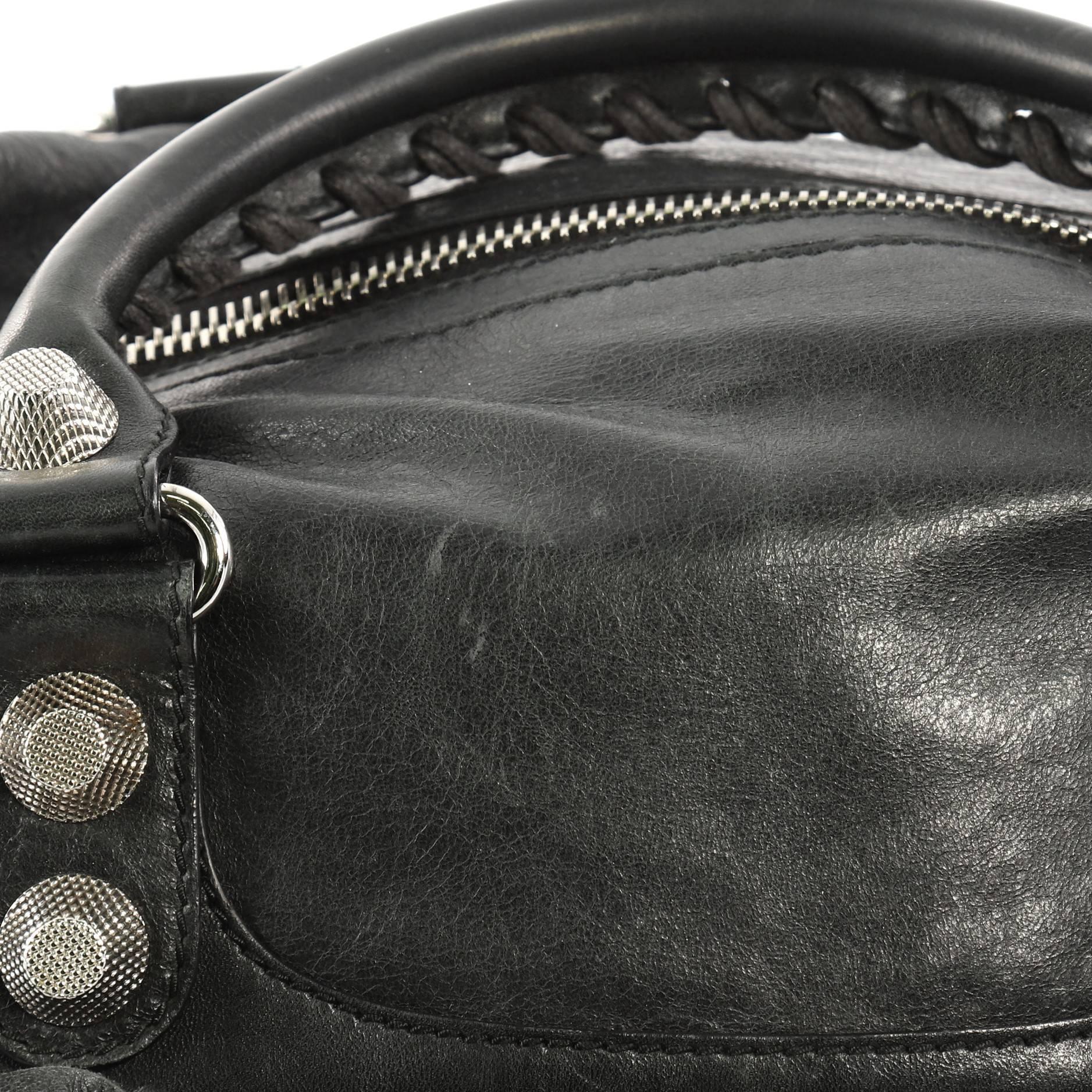 Women's or Men's Balenciaga Midday Giant Studs Handbag Leather