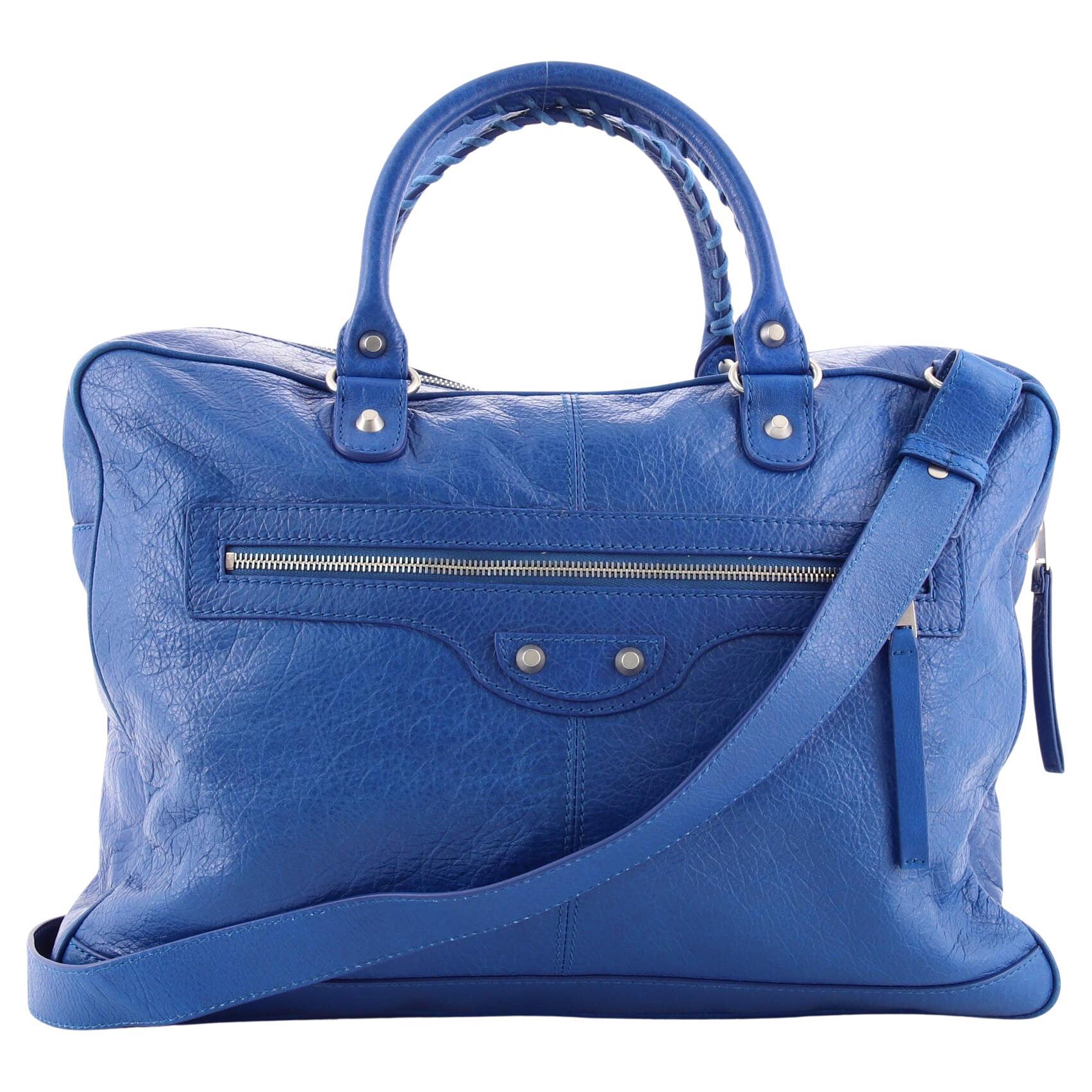 balenciaga paper bag leather