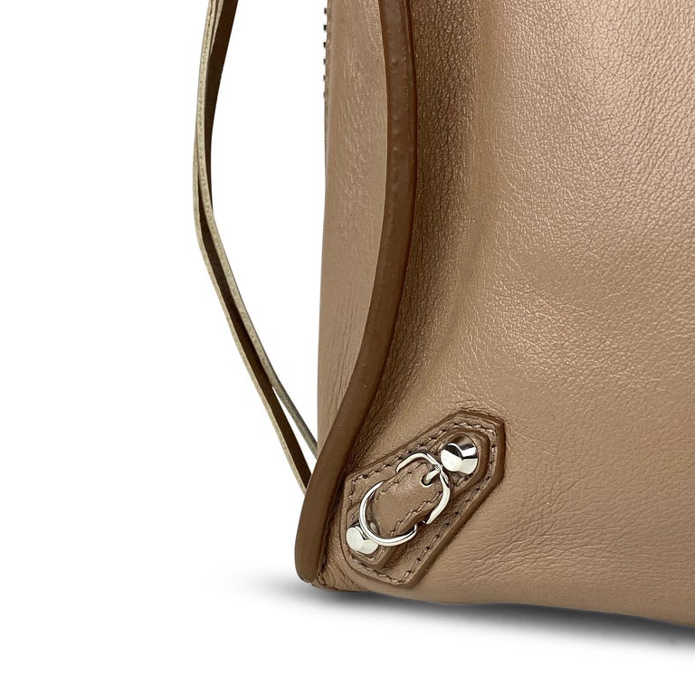 Beige Balenciaga Mini Papier A6 Zip-Around Satchel – Designer Revival