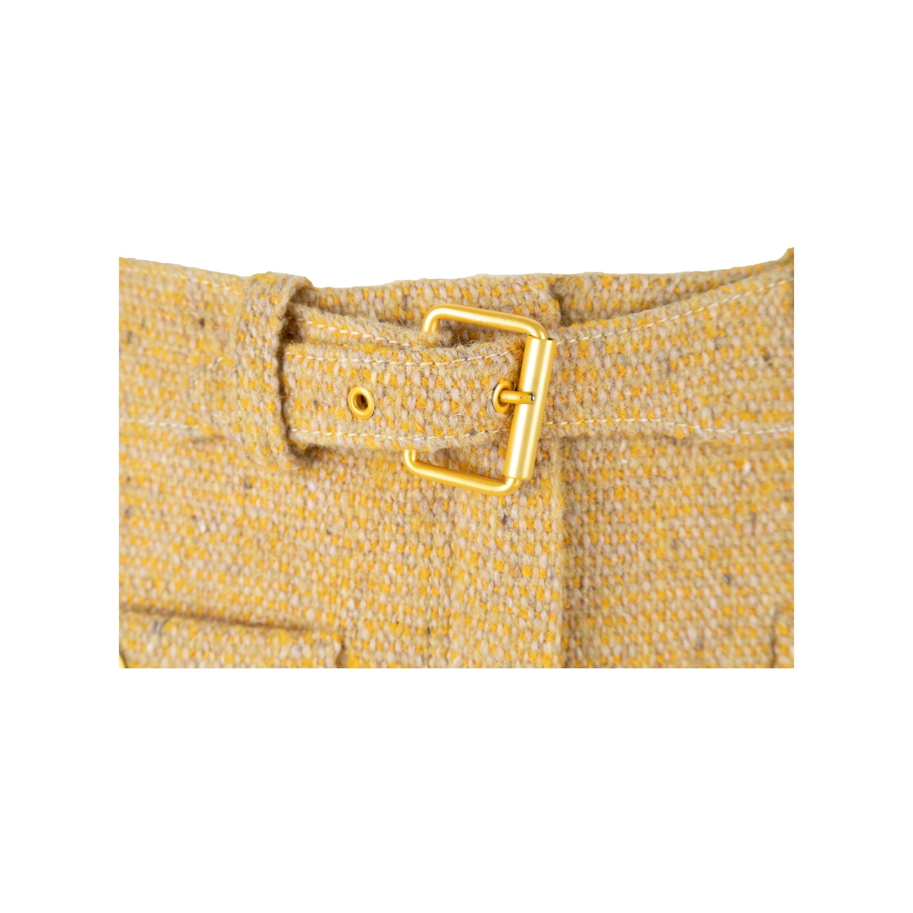 Beige Balenciaga Mini Skirt - '00s For Sale