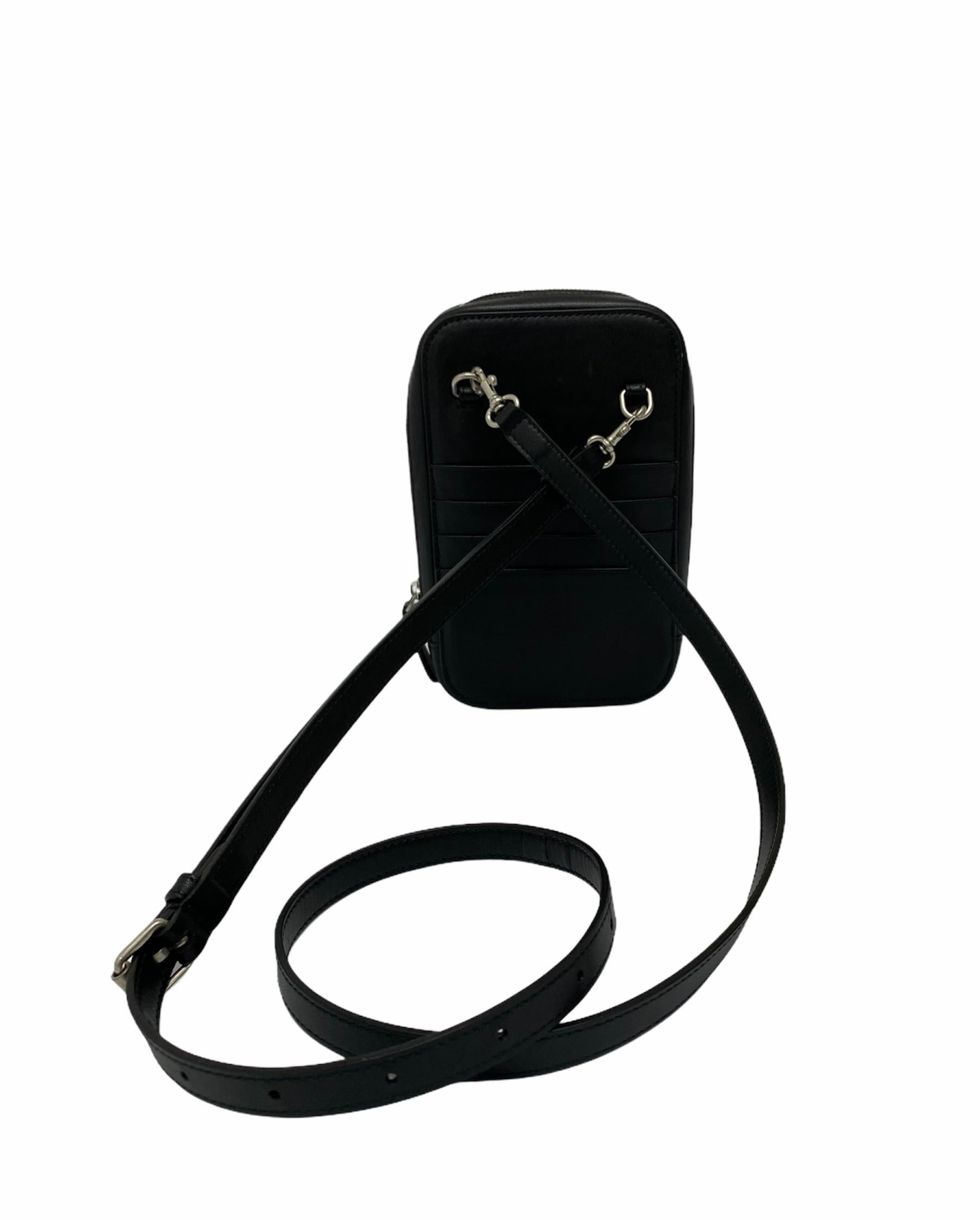 Balenciaga Mini Unisex Shoulder Bag with Red Print 3