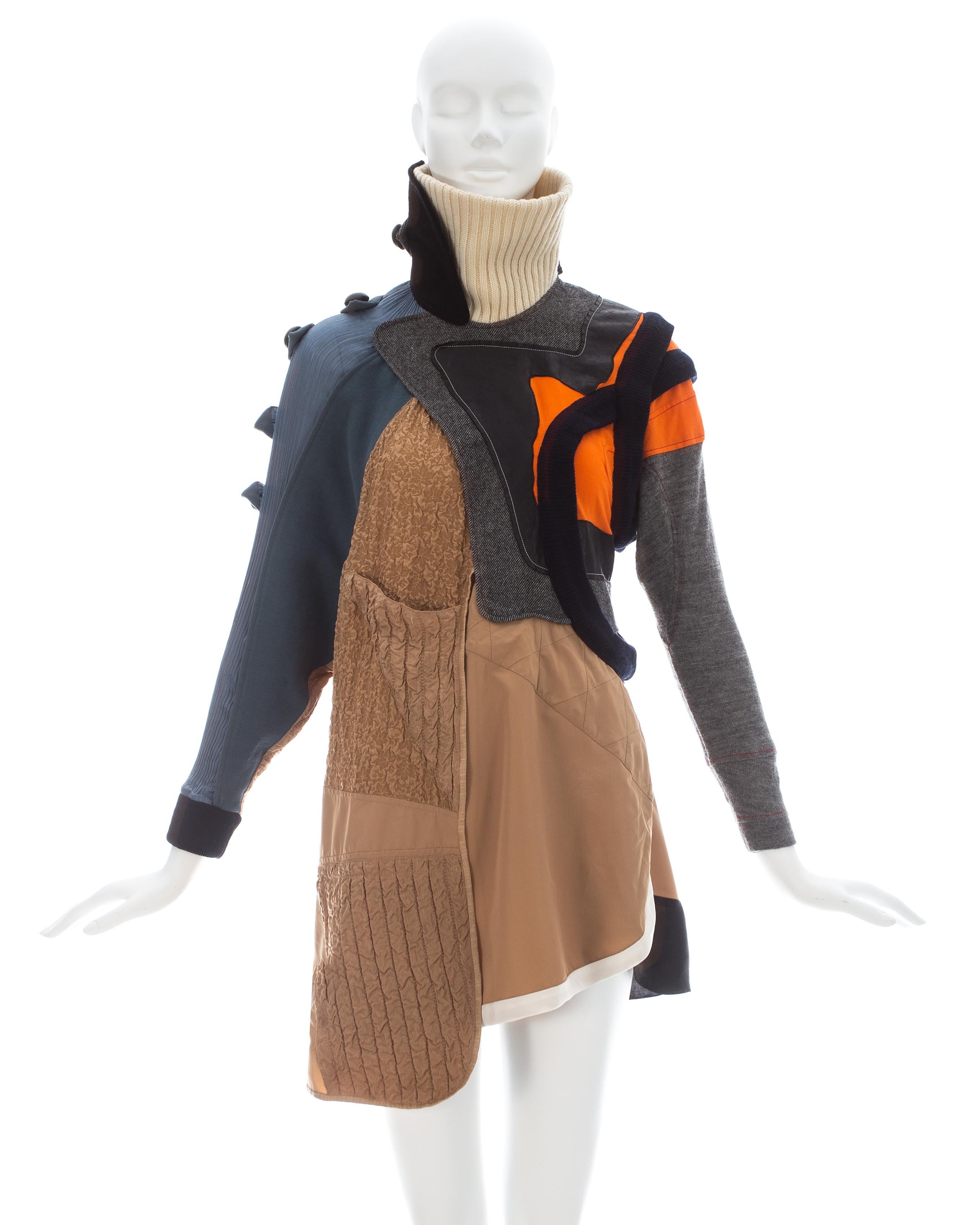 Sports dress made from wool, leather, silk and synthetic fabrics 

Fall-Winter 2002 