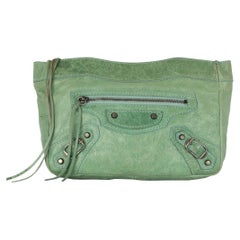 Pochette Balenciaga Moto City Green - '00s