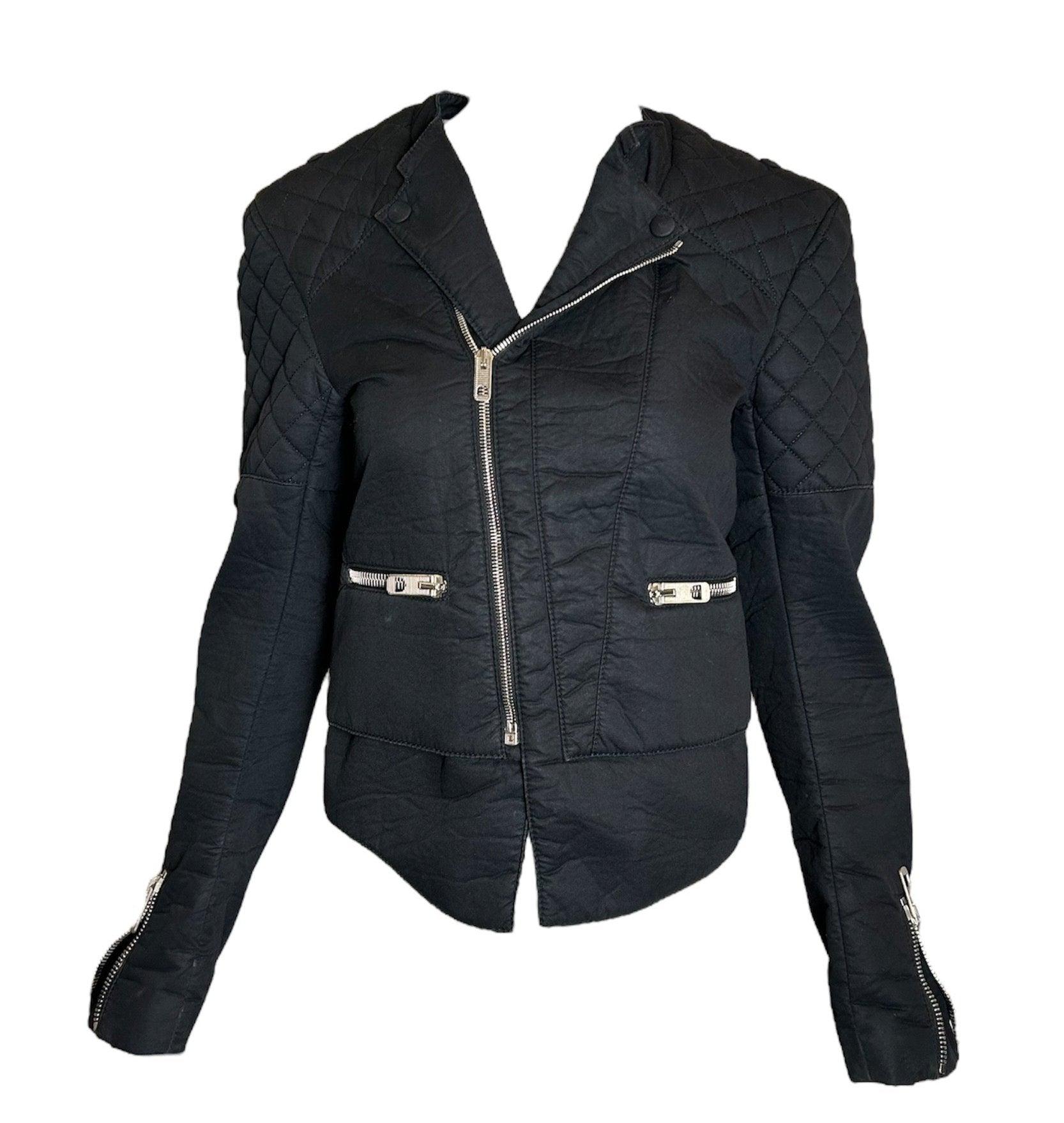 Balenciaga Moto Jacket mit seitlichen Schnürungen im Angebot