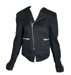 Balenciaga Moto Jacket mit seitlichen Schnürungen