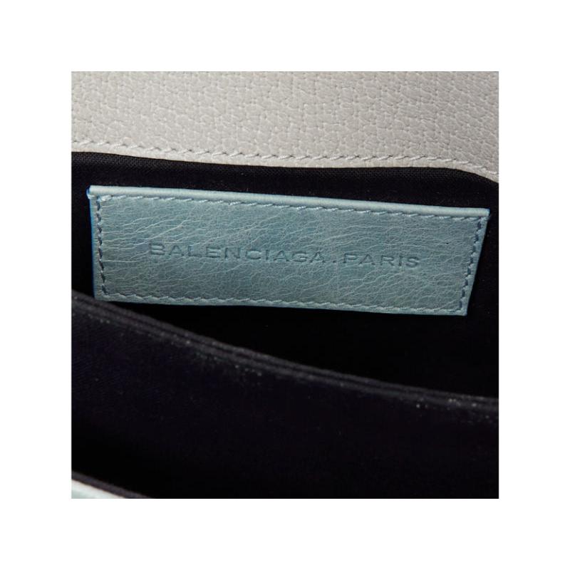 BOLSA BALENCIAGA Motocross Clásico Sobre Bolso azul burdeos tricolor en venta 5