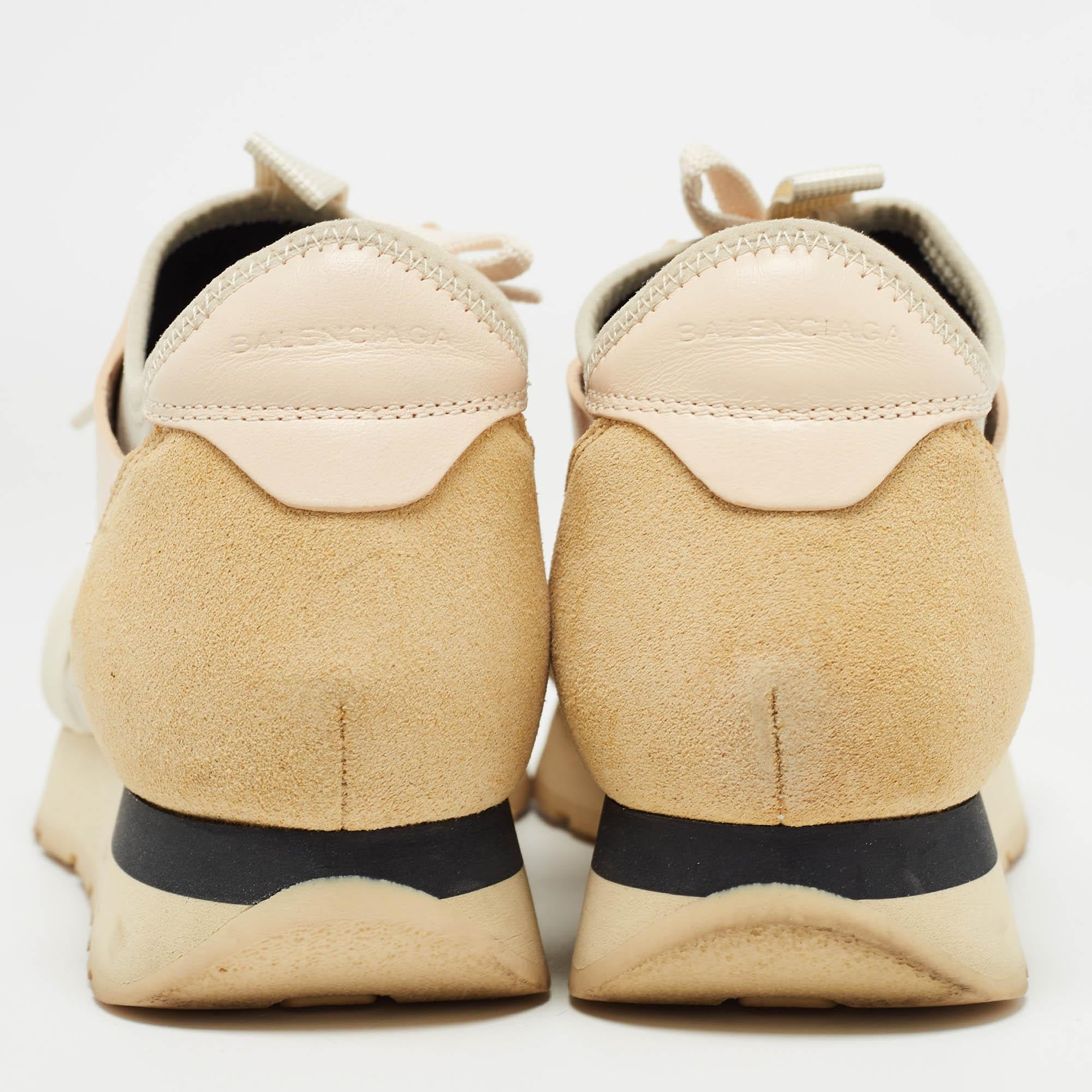 Baskets de course Balenciaga en cuir et tissu multicolore taille 37 Pour femmes en vente