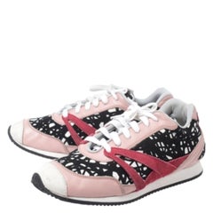 Balenciaga Multicolor Fabric/Leather and Suede Sneakers Size 38