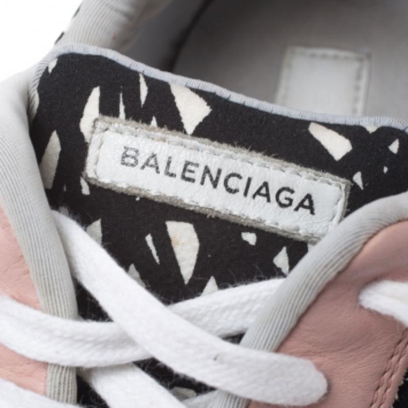Baskets Balenciaga multicolores en tissu/cuir et daim, taille 38 Bon état - En vente à Dubai, Al Qouz 2