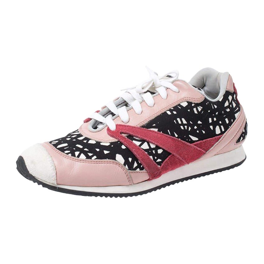 Balenciaga Multicolor Fabric/Leather and Suede Sneakers Size 38