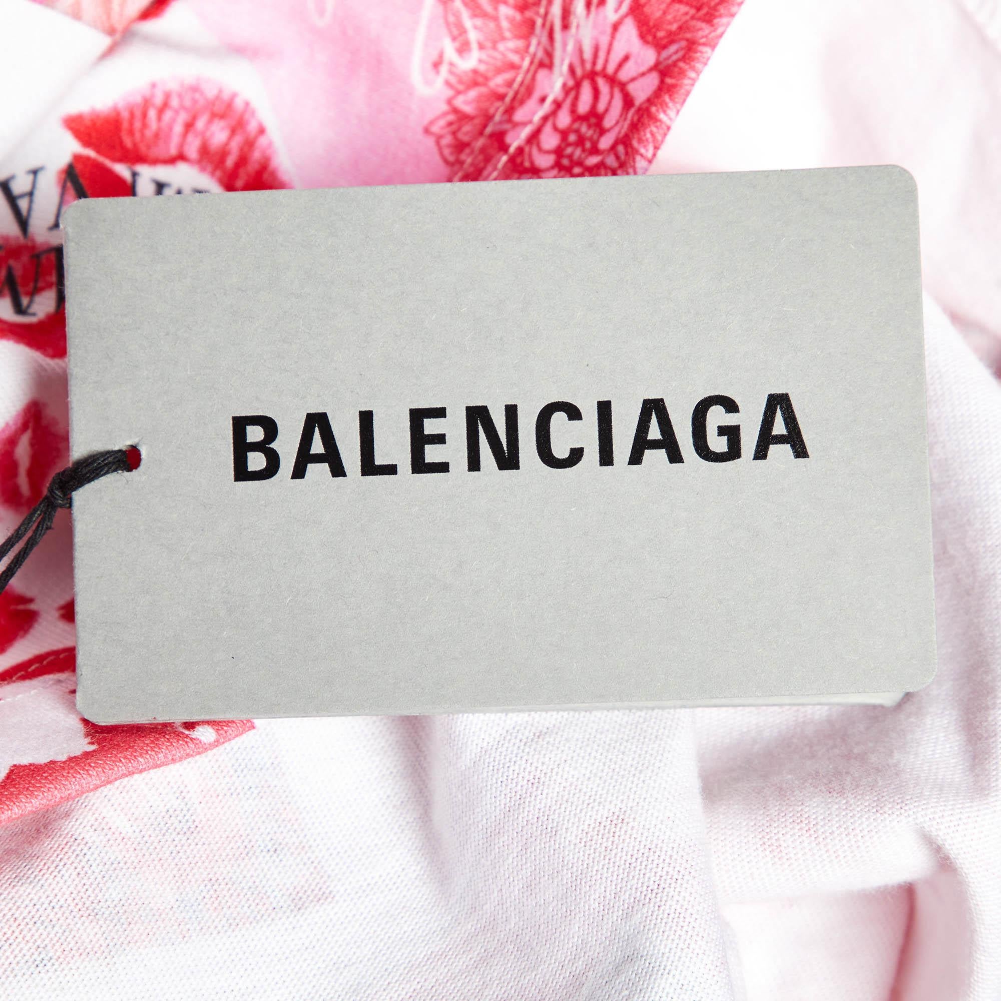Women's Balenciaga Multicolor Graphic Print Knit Top and Leggings Set XL