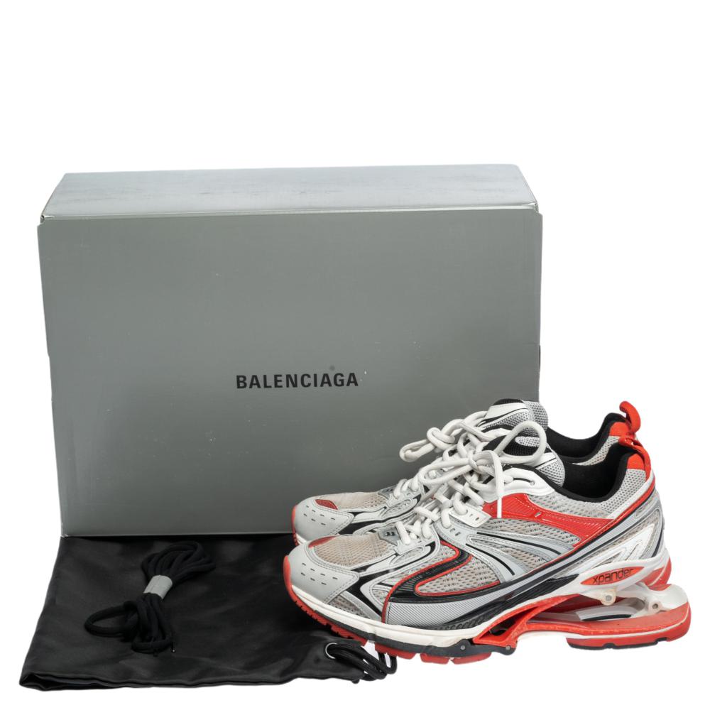 Balenciaga Multicolor Leather And Knit Fabric X-pander Sneakers