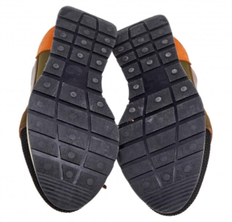 Baskets basses de course Balenciaga en cuir et maille multicolore, taille 38 Pour femmes en vente