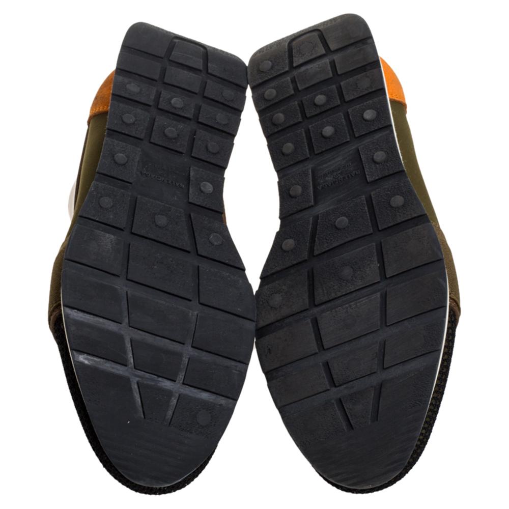 Balenciaga Multicolor Leder und Mesh Rennen Läufer Low Top Turnschuhe Größe 39 im Zustand „Gut“ in Dubai, Al Qouz 2