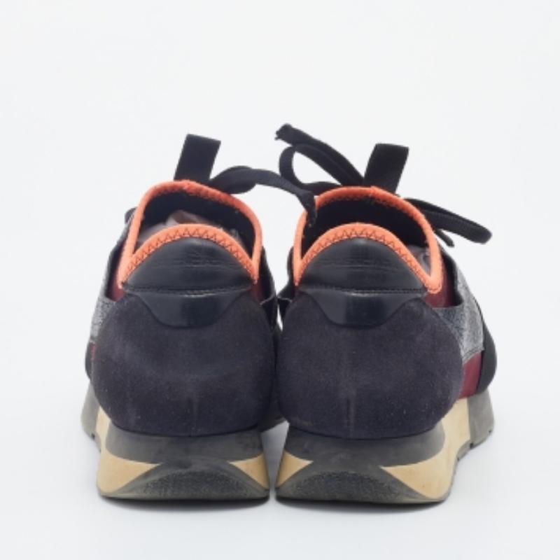 Balenciaga Piel Multicolor Y Malla Race Runner Low Top Sneakers Talla 39 en venta 2