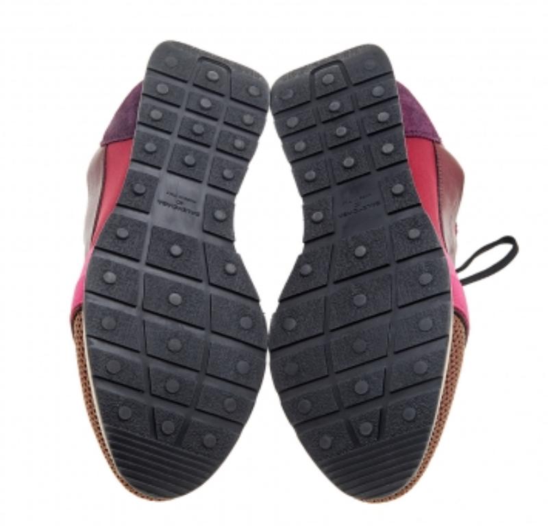 Balenciaga Multicolor Leather And Mesh Race Runner Low Top Sneakers Size 40 For Sale 2