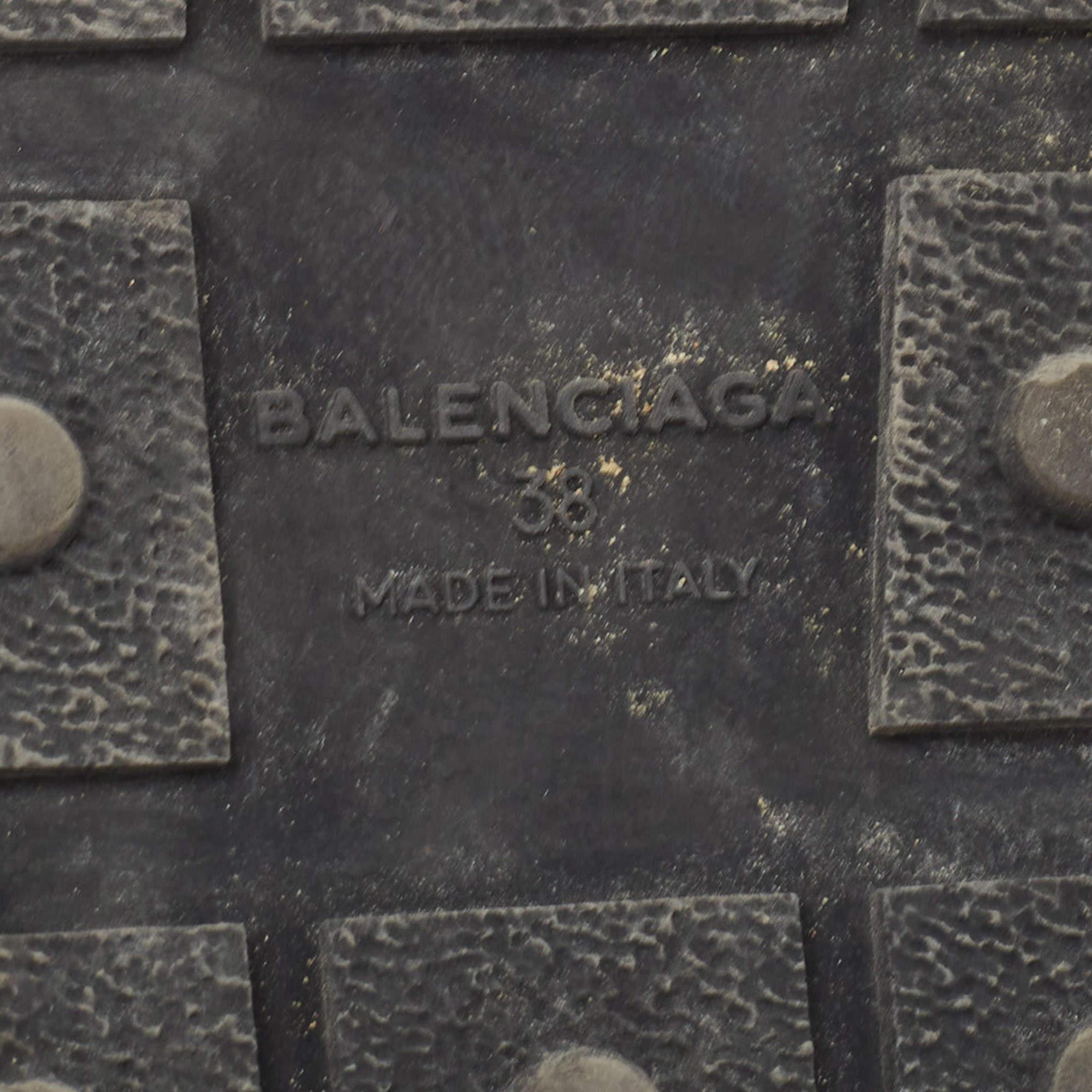 Balenciaga - Baskets de course en cuir et maille multicolores, taille 38 en vente 3
