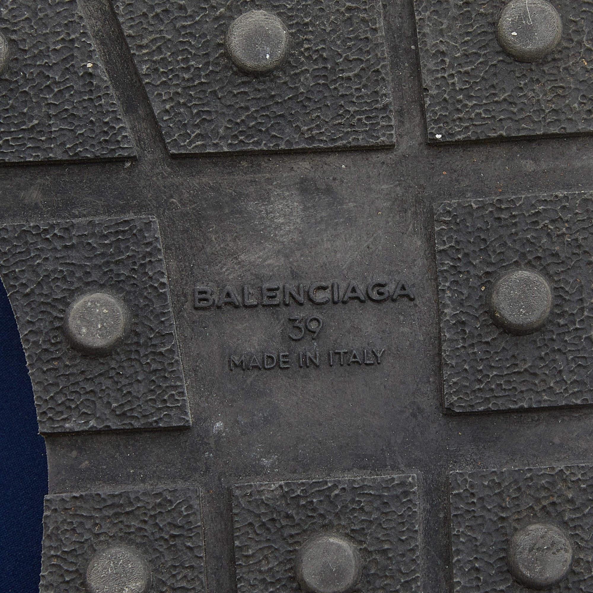 Balenciaga - Baskets de course en cuir et maille multicolores, taille 39 en vente 2