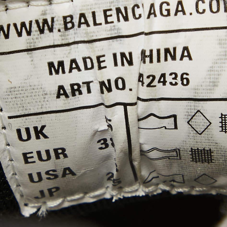 Baskets de survêtement Balenciaga en cuir et maille multicolore, taille 38 en vente 3