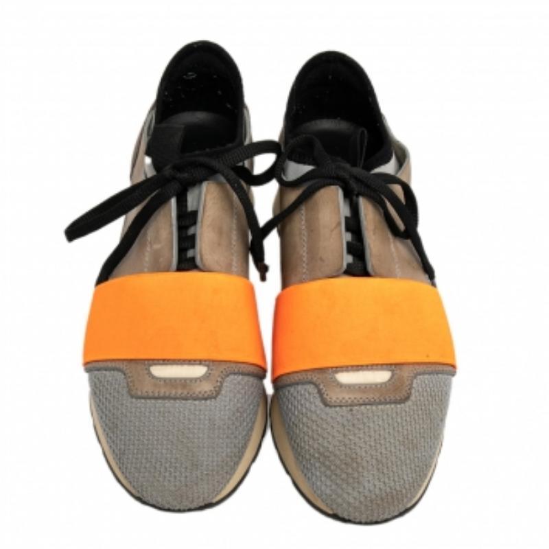 Baskets de course Balenciaga en cuir et daim multicolore taille 36 Bon état - En vente à Dubai, Al Qouz 2