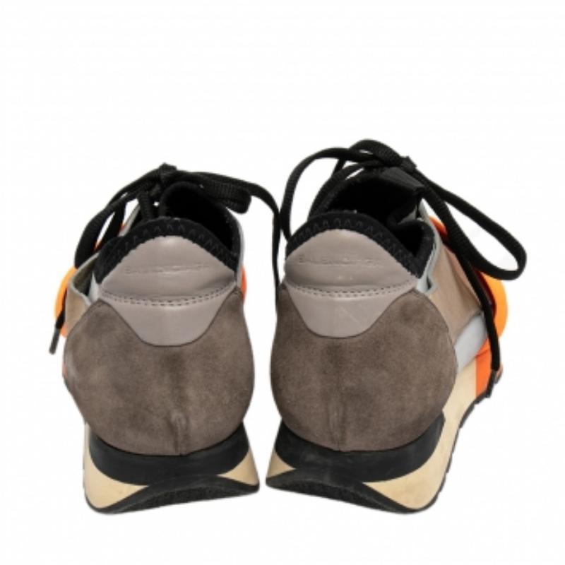 Baskets de course Balenciaga en cuir et daim multicolore taille 36 Pour femmes en vente