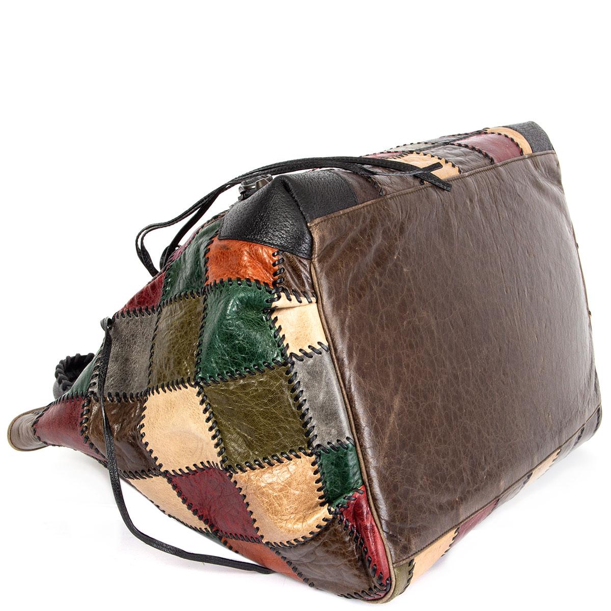 patchwork leather bag